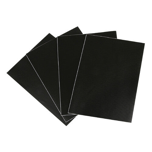 Juego de 4 parches adhesivos para lonas de camiones - Negro 98721