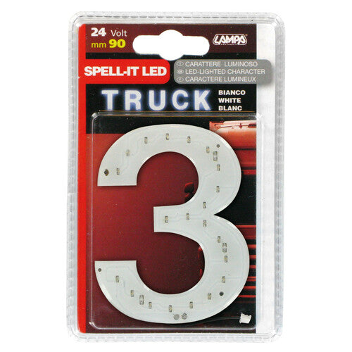 Lampa Spell-It LED, 90 mm, 24 V - Weiß - 3 98751