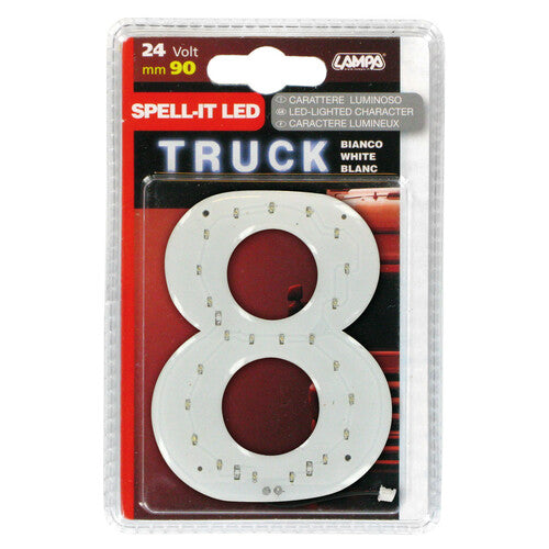 Lampa Spell-It LED, 90 mm, 24 V - Weiß - 8 98756