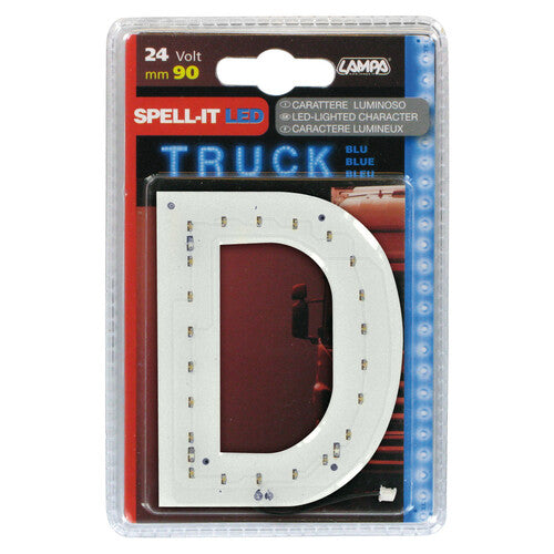 Lampa Spell-It LED, 90 mm, 24 V - Blau - D 98768