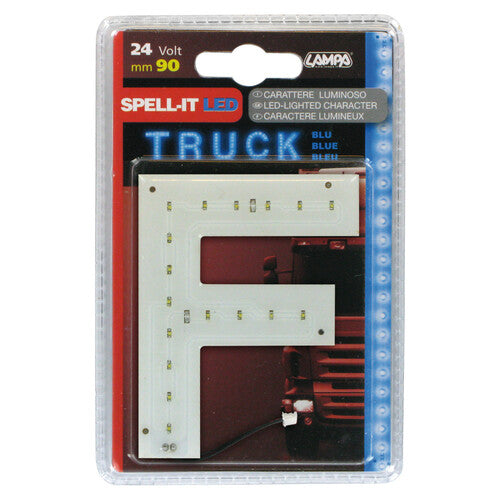 Lampa Spell-It LED, 90 mm, 24 V - Blau - F 98770