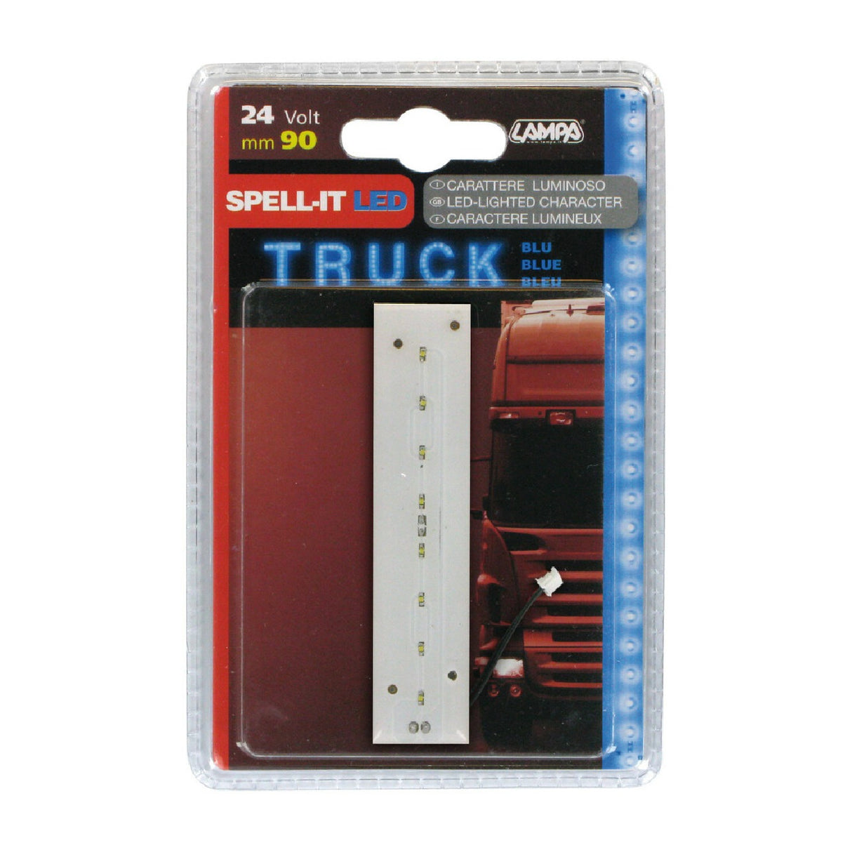 Lampa Spell-It Led, 90 mm, 24V - Blue - I