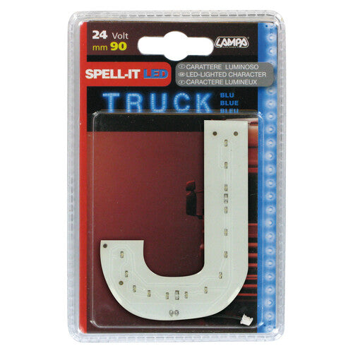 Lampa Spell-It Led, 90 mm, 24V - Blu - J 98774