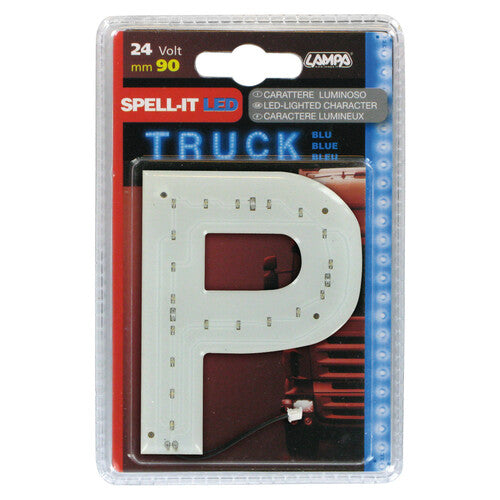 Lampa Spell-It LED, 90 mm, 24 V - Blau - P 98780