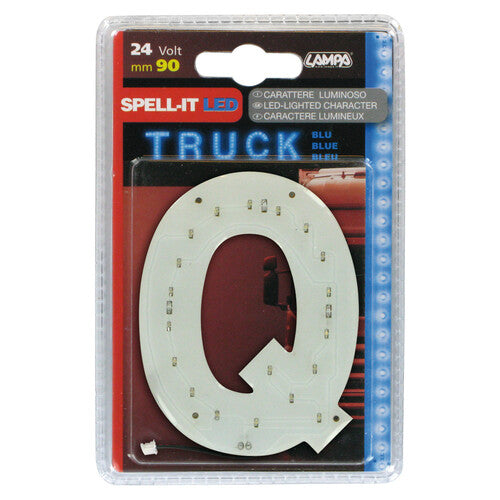 Lampa Spell-It Led, 90 mm, 24V - Blue - Q