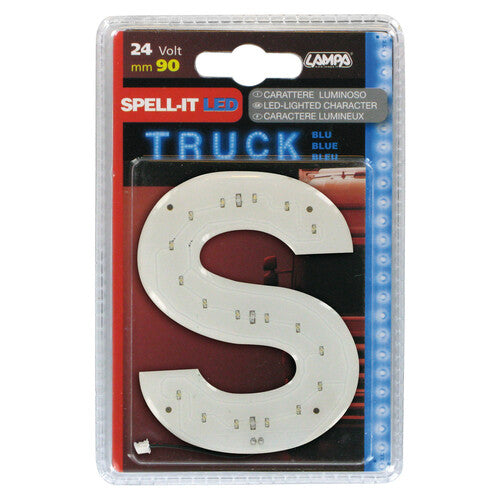 Lampa Spell-It Led, 90 mm, 24V - Blu - S 98783
