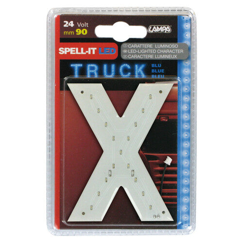 Lampa Spell-It Led, 90 mm, 24V - Blu - X 98788