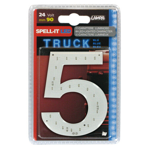 Lampa Spell-It LED, 90 mm, 24 V - Blau - 5 98795