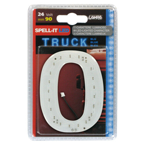 Lampa Spell-It LED, 90 mm, 24 V - Blau - 0 98800