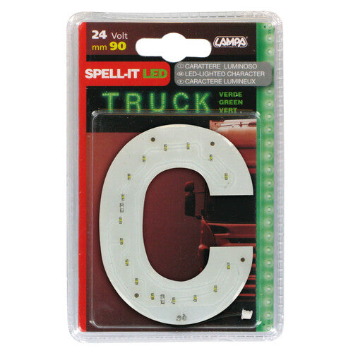 Lampa Spell-It LED, 90 mm, 24 V - Grün - C 98811