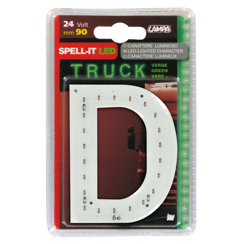 Lampa Spell-It Led, 90 mm, 24V - Verde - D 98812