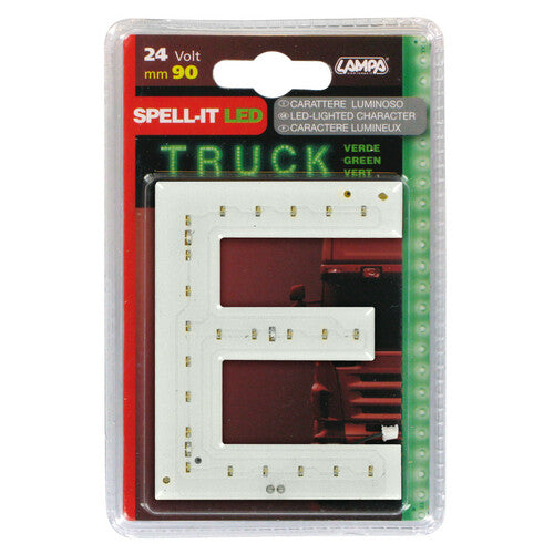 Lampa Spell-It LED, 90 mm, 24 V - Grün - E 98813