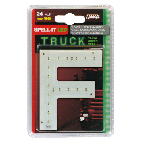 Lampa Spell-It Led, 90 mm, 24V - Verde - F 98814
