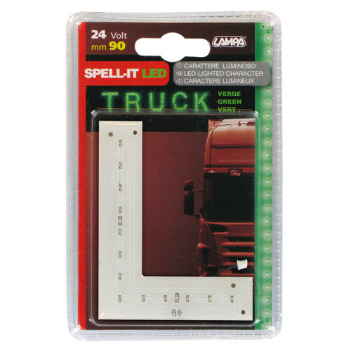 Lampa Spell-It LED, 90 mm, 24 V - Grün - L 98820