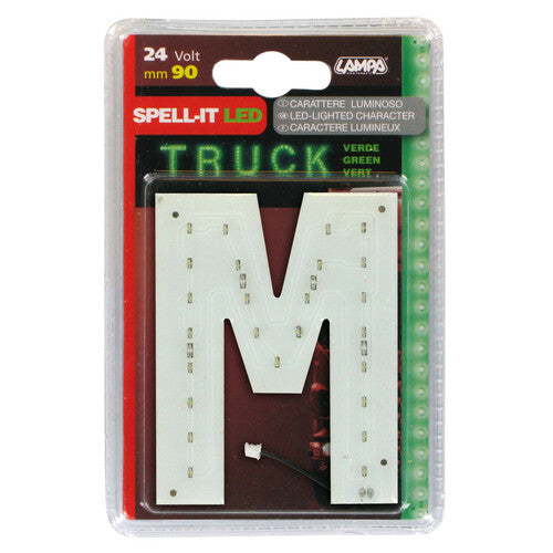 Lampa Spell-It LED, 90 mm, 24 V - Grün - M 98821