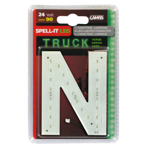 Lámpara Spell-It Led, 90 mm, 24 V - Verde - N 98822