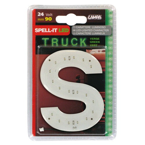 Lampa Spell-It LED, 90 mm, 24 V - Grün - S 98827