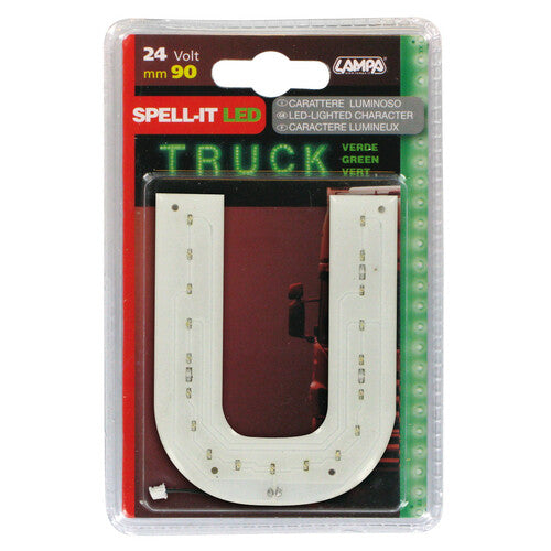 Lampa Spell-It LED, 90 mm, 24 V - Grün - U 98829