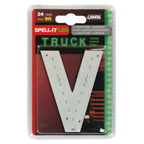 Lampa Spell-It Led, 90 mm, 24V - Verde - V 98830