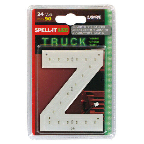 Lámpara Spell-It Led, 90 mm, 24 V - Verde - Z 98834