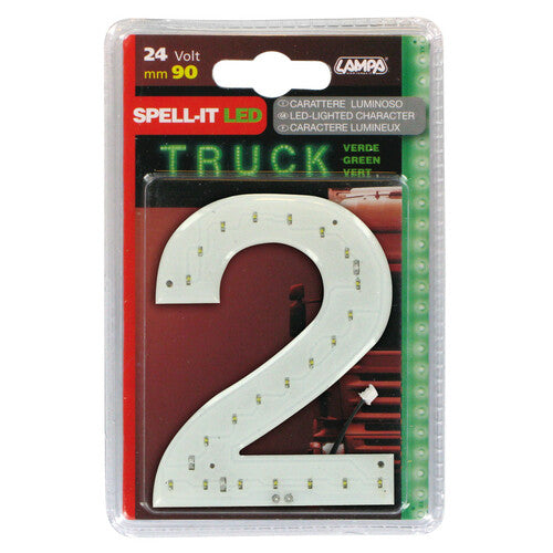 Lampa Spell-It Led, 90 mm, 24V - Verde - 2 98836