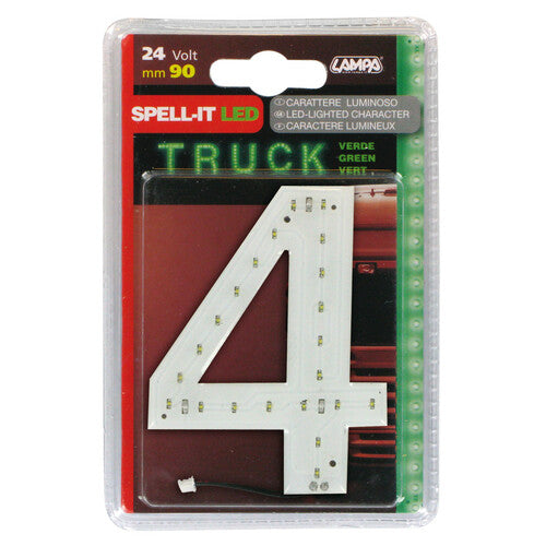 Lampa Spell-It LED, 90 mm, 24 V - Grün - 4 98838