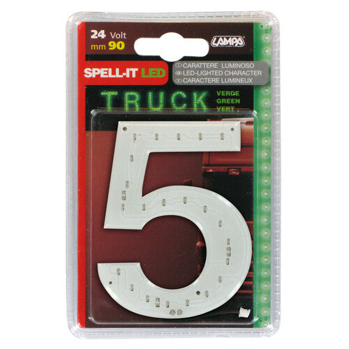Lampa Spell-It Led, 90 mm, 24V - Verde - 5 98839
