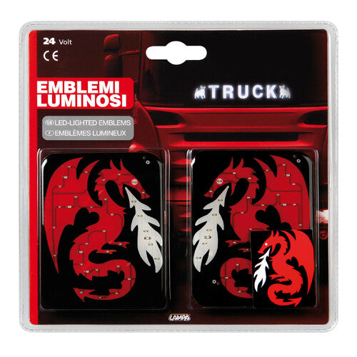 Spell-It Led Emblem Lamp Pair, 24V - Dragon