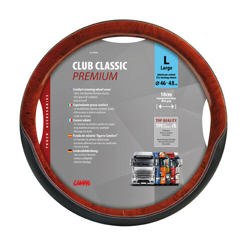 Lampa Club Classic, Skeentex Lenkradbezug - L - 46/48 cm