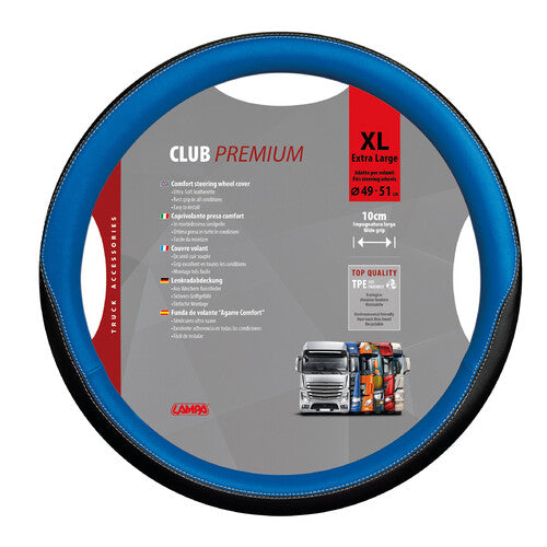Lampa Club Skeentex Lenkradbezug – XL – 49/51 cm – Blau