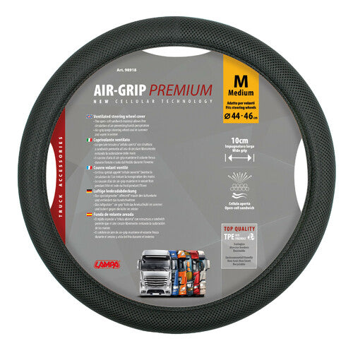 Lampa Air-Grip, ventilated steering wheel cover - M - 44/46 cm