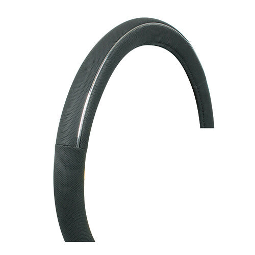 Chrome Strip Lamp, Skeentex Steering Wheel Cover - L - 46/48 cm