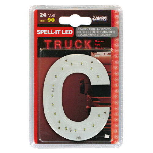 Lampa Spell-It Led, 90 mm, 24V - Red - C