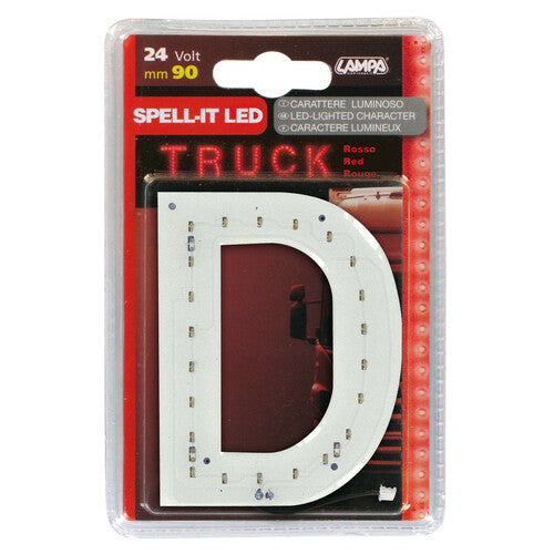 Lampa Spell-It LED, 90 mm, 24 V - Rot - D 98933