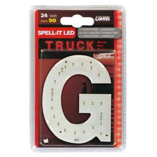 Lampa Spell-It Led, 90 mm, 24V - Rosso - G 98936