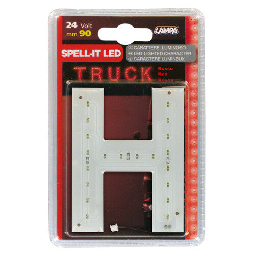 Lampa Spell-It Led, 90 mm, 24V - Rosso - H 98937