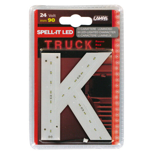 Lampa Spell-It Led, 90 mm, 24V - Red - K