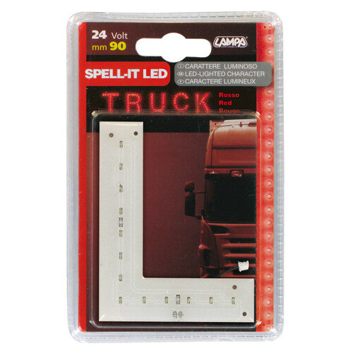Lampa Spell-It Led, 90 mm, 24V - Rosso - L