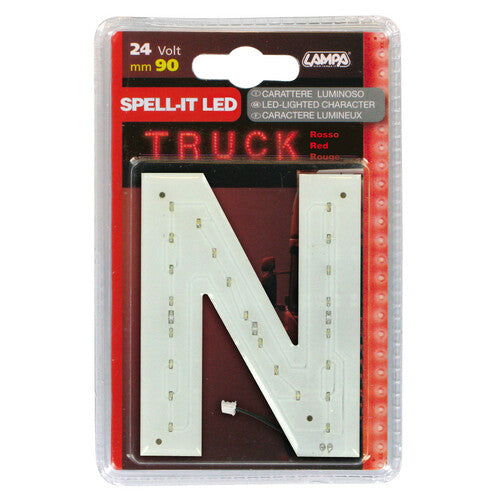 Lampa Spell-It Led, 90 mm, 24V - Red - N