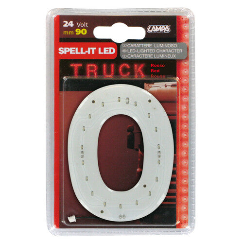Lámpara Spell-It Led, 90 mm, 24 V - Roja - O 98944