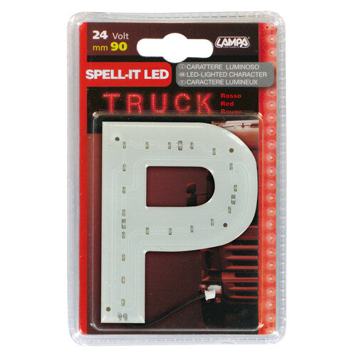 Lampa Spell-It LED, 90 mm, 24 V - Rot - P 98945