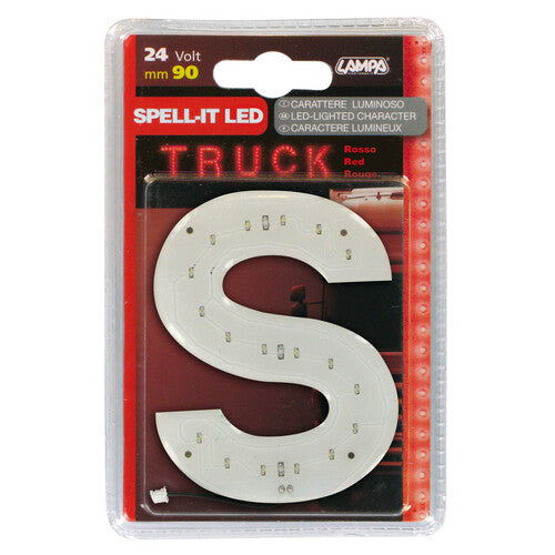 Lampa Spell-It LED, 90 mm, 24 V - Rot - S 98948
