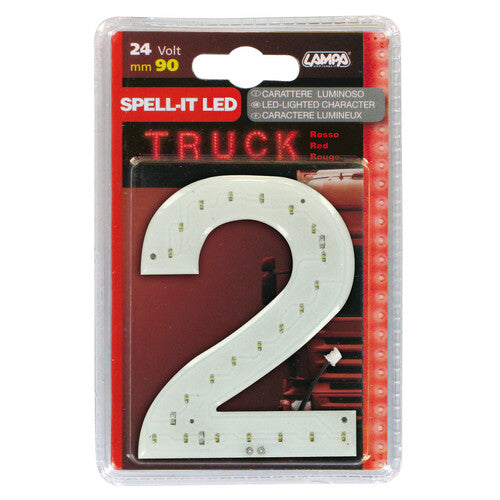 Lampa Spell-It LED, 90 mm, 24 V - Rot - 2 98957