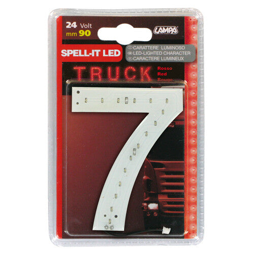 Lampa Spell-It Led, 90 mm, 24V - Rosso - 7 98962