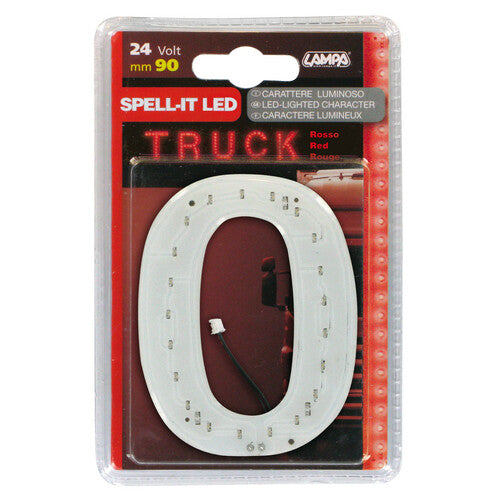 Lampa Spell-It LED, 90 mm, 24 V - Rot - 0 98965