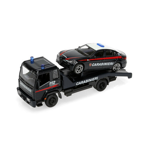 Grúa Burago Carabinieri con coche, Burago, escala 1:43