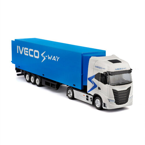 Burago Iveco S-Way con Remolque, Burago, Escala 1:43