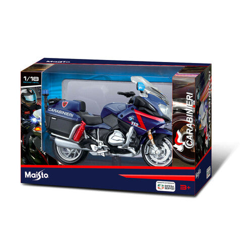 Burago Moto Carabinieri, BMW R 1200 RT, Maisto, escala 1:18, vitrina