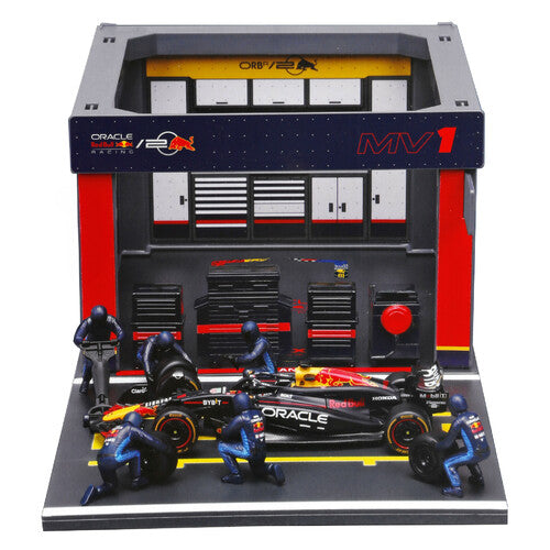 Burago Pit Stop Red Bull RB20 Verstappen, Burago, scala 1:43