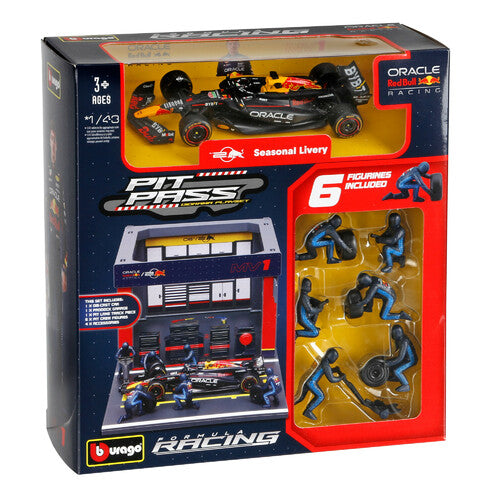 Burago Pit Stop Red Bull RB20 Verstappen, Burago, scala 1:43